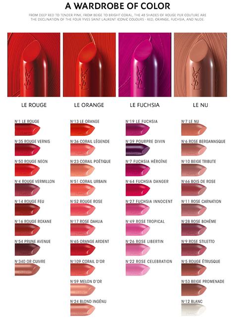 ysl lip tint 7|ysl lipstick color chart.